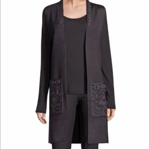 KOBI HALPERIN LONG VEST CARDIGAN SWEATER PRETTY​​​​​​ - Picture 6 of 8